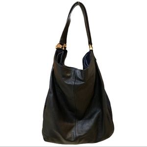 Large leather/suede purse